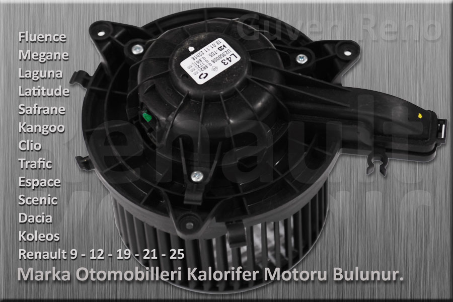 RENAULT SYMBOL ÇIKMA YEDEK PARÇA KALORİFER MOTORU_5E8